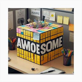 Awesome Cube Canvas Print