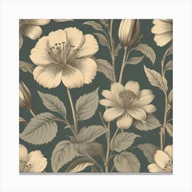 Floral Wallpaper 1 Canvas Print