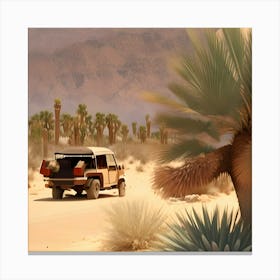 Desert Car Canvas Print