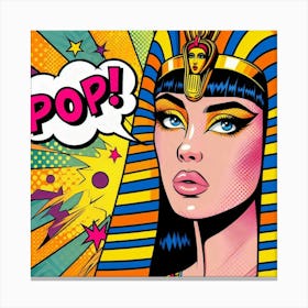 Pop Egyptian Kholoud Orbit Canvas Print