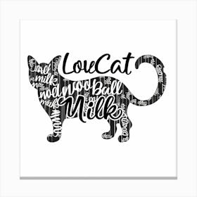 Lovecat Canvas Print