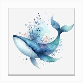 Whale Painting Canvas Print