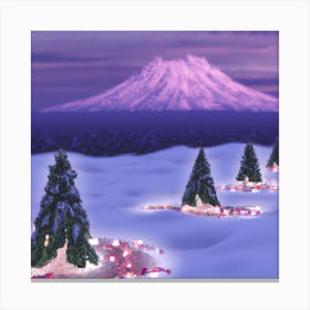 TreeRanchPurple 001 Canvas Print