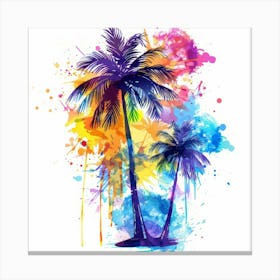 Tropical Palm Trees 4 Canvas Print