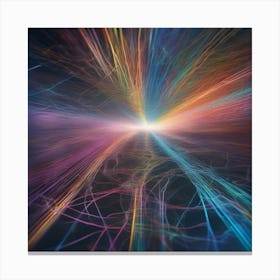 Abstract Rays Of Light 13 Canvas Print