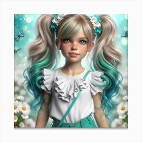 Daisy Girl 15 Canvas Print