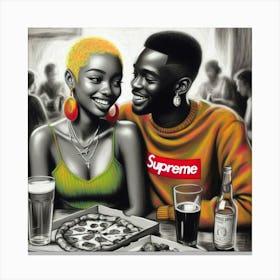Supreme Pizza 1 Canvas Print