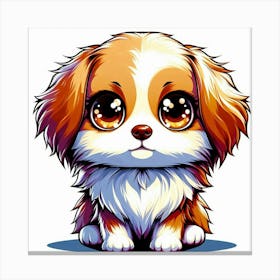 Cute Dog Painting Canvas Print