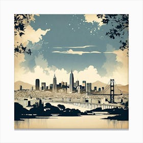 San Francisco Skyline 3 Canvas Print