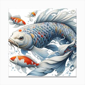 Fish of Koi Carp 2 Canvas Print