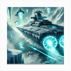 A Futuristic Sci Fi Depiction Of Cryothorn Destroy Canvas Print