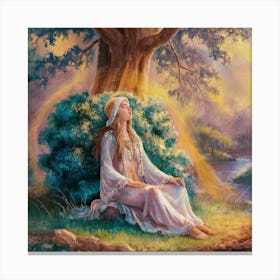 Meditating Woman 1 Canvas Print