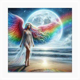 Rainbow Angel 7 Canvas Print