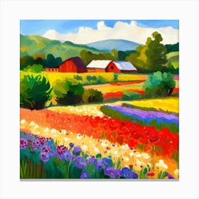 Tulip Field 2 Canvas Print