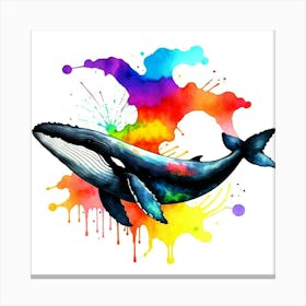 Whale Painting 1 Canvas Print