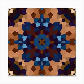 Square Mosaic Abstraction Canvas Print