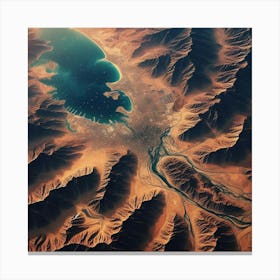 Tibet From Space Canvas Print