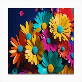 Paper Flowers Canvas Print
