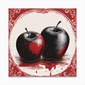 Bloody Apples Canvas Print