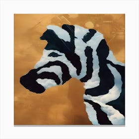 Zoe Zebra ai Canvas Print