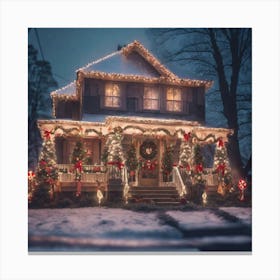 Christmas House 99 Canvas Print