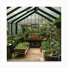 Images Of Indoor Small Greenhouse Inside Home Sett (3) Canvas Print
