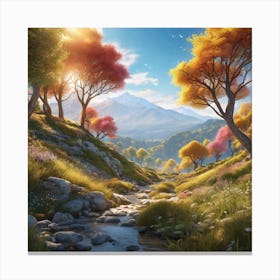 Valley Of Trees Canvas Print