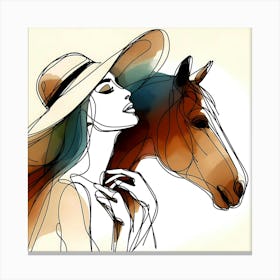 Creative Horse Visual 7 Canvas Print