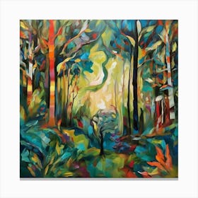 Abstract forest 1 Canvas Print