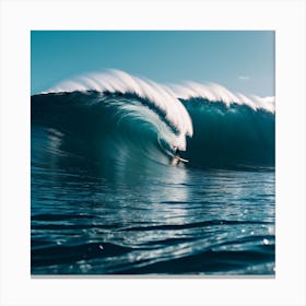 Surfer Riding A Wave 1 Canvas Print
