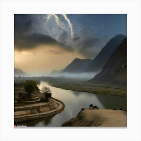 Firefly During The Time Of The Indus Valley Civilization, The Weather And Environment In The Region Canvas Print