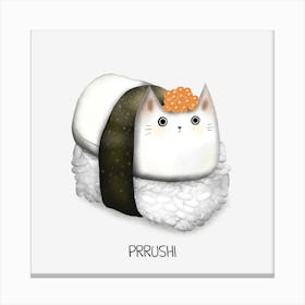 Sushi Cat Canvas Print