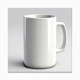 Mock Up Mug Blank Plain Ceramic Customizable Unadorned Empty Clean Simple Minimalist Mo (23) Canvas Print