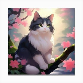 Japanese cat 2 Canvas Print
