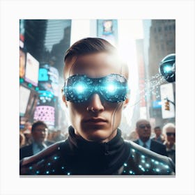 Futuristic Man 6 Canvas Print