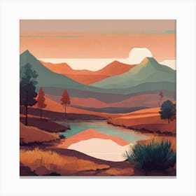 Landscape Painting 135 Canvas Print