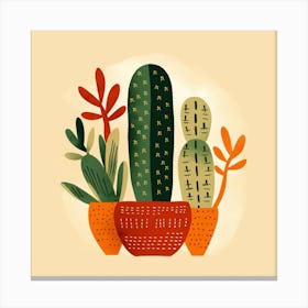 Cactus Plants Canvas Print