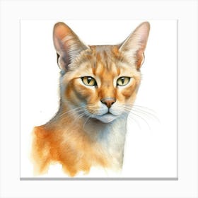 Chausie Cat Portrait 3 Canvas Print