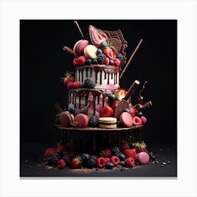 Chocolate Cake Canvas Print