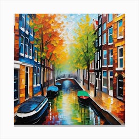 Amsterdam Canals Canvas Print