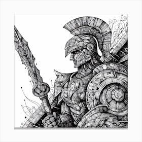 Spartan Warrior 1 Canvas Print