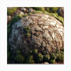 Mossy Rock Canvas Print