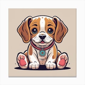 Beagle Puppy 1 Canvas Print