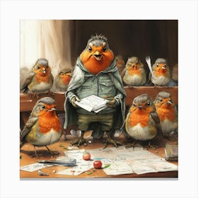 Robins 8 Canvas Print