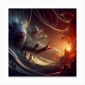 Demons In The Ocean Canvas Print