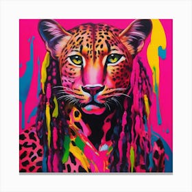 Leopard pink Canvas Print