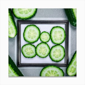 Cucumbers In A Frame 7 Canvas Print