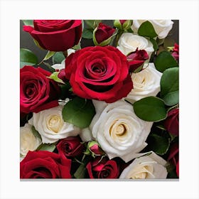 Bouquet Of Roses Canvas Print