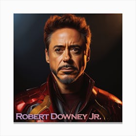 Robert Downey Jr 2 Canvas Print
