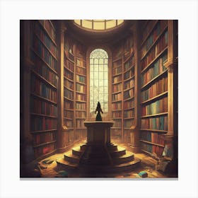 Palace Of Books Canvas Print